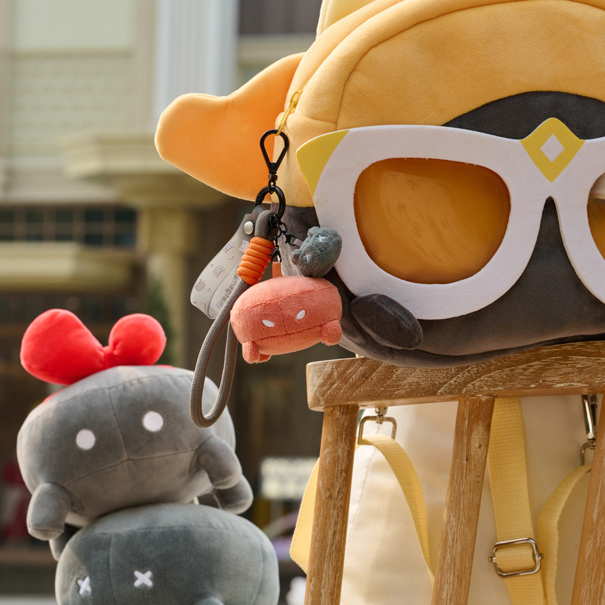 Angry Crab Plush Keychain Charm