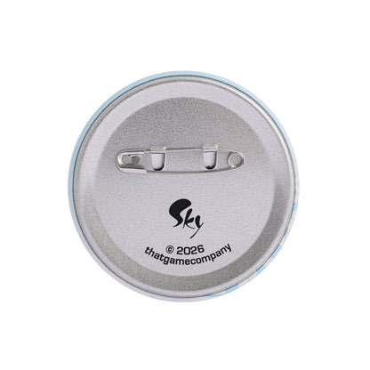 Sky Button Pin - Light and Ripples