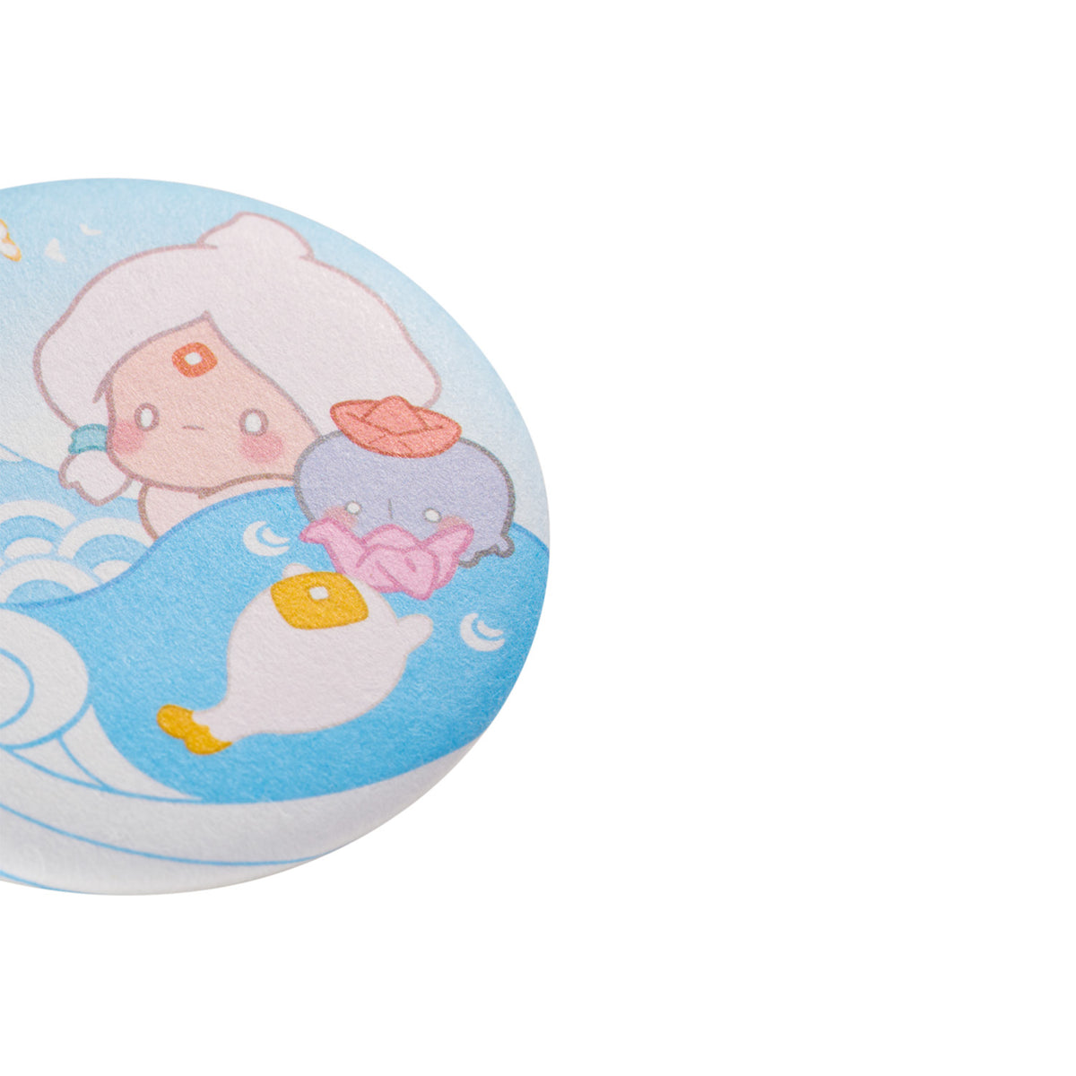Sky Button Pin - Light and Ripples