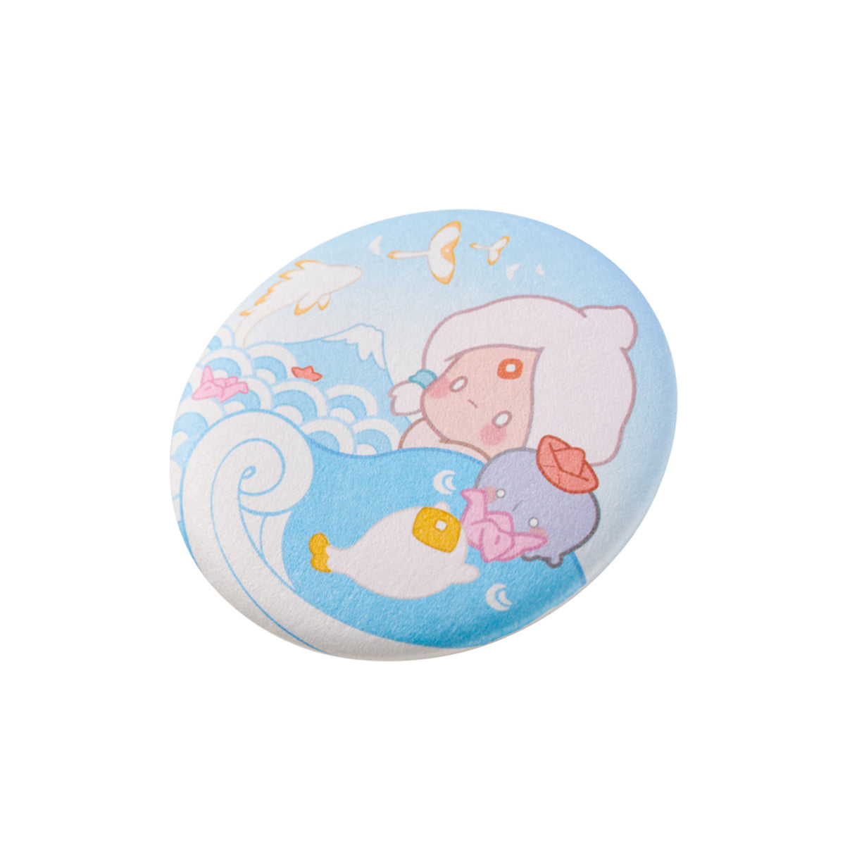 Sky Button Pin - Light and Ripples