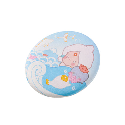 Sky Button Pin - Light and Ripples