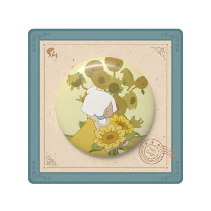Sky Button Pin