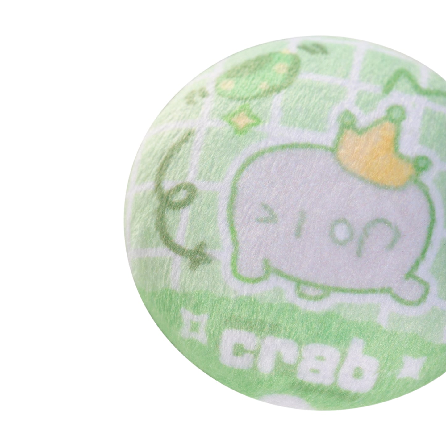 Sky Flocked Button Pin