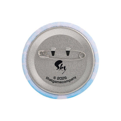 Sky Flocked Button Pin