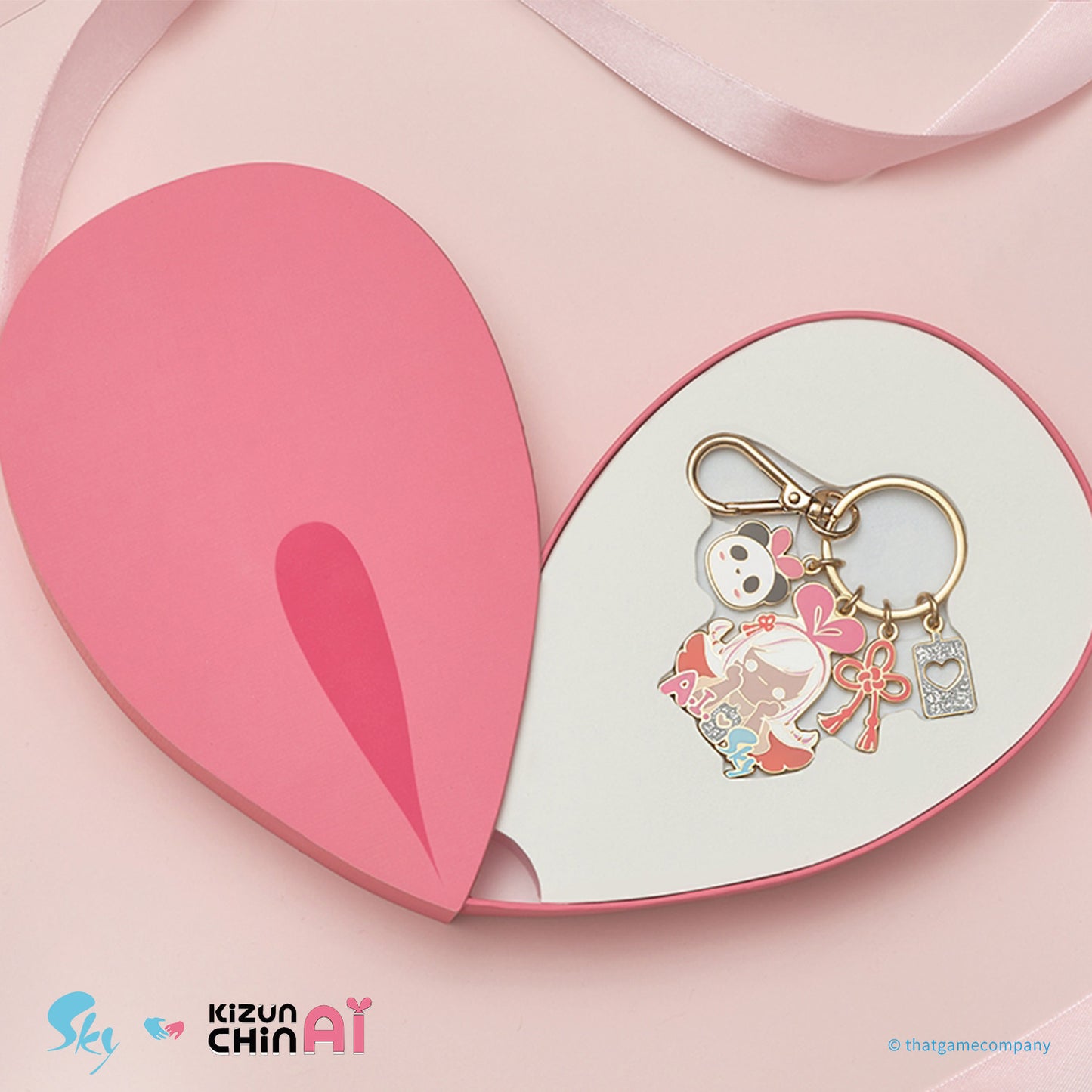 AI Love Sky Keychain