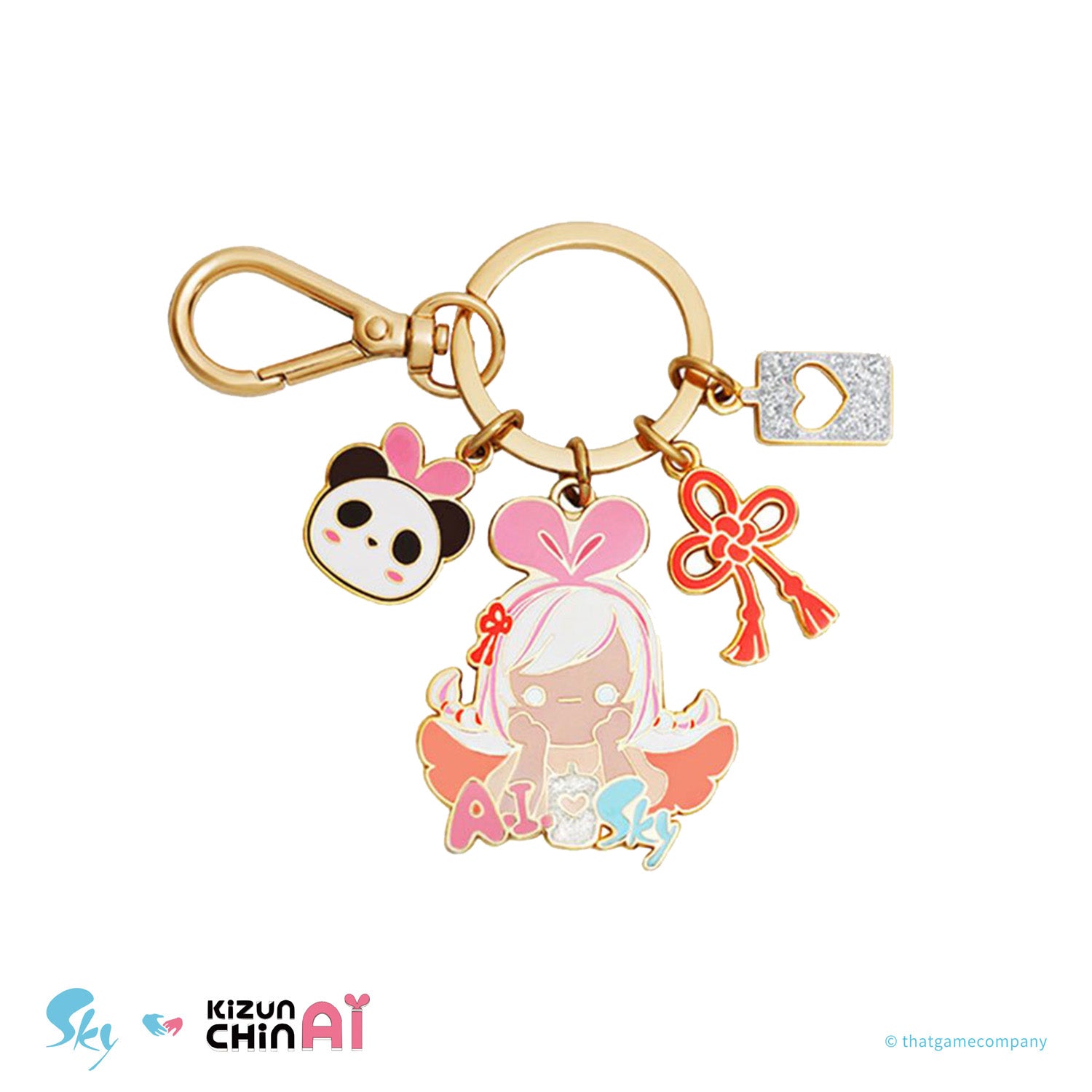 sky星を紡ぐ子どもたち　キーホルダー アイラブSky AI Love Sky Keychain – thatskyshop