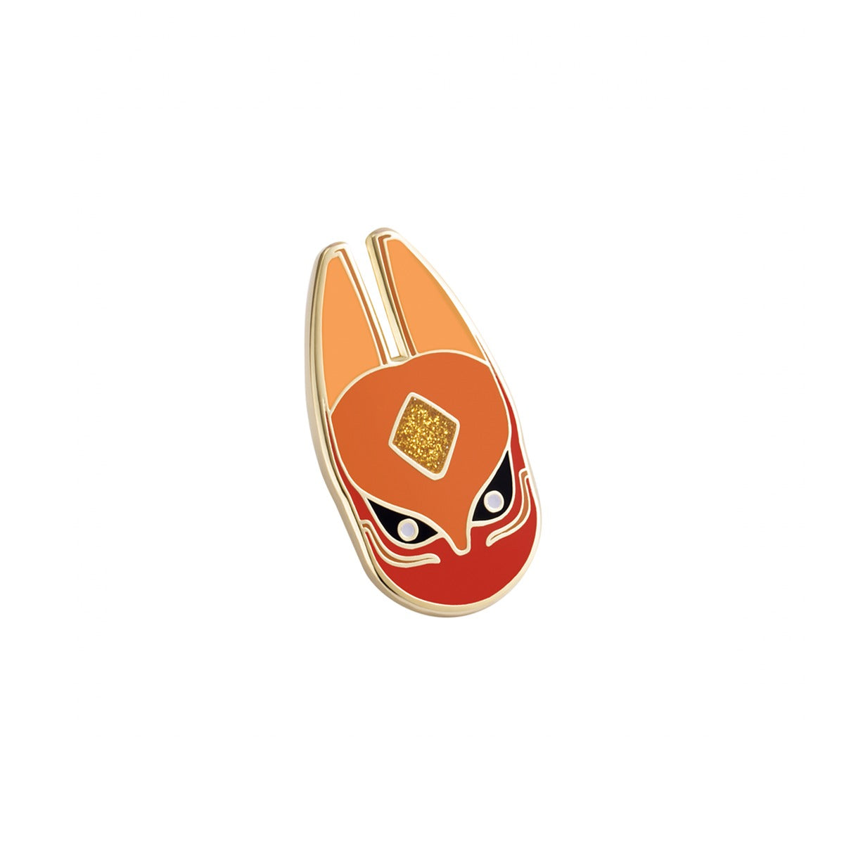 Gratitude Fox Mask Pin