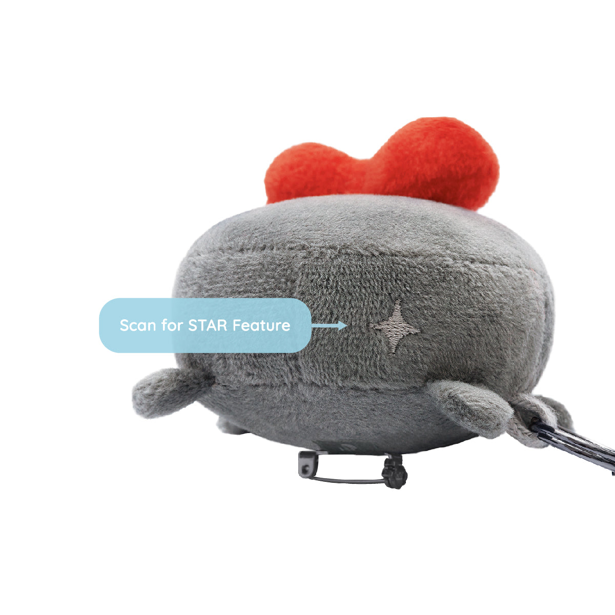 Crab Plush Pin Keychain